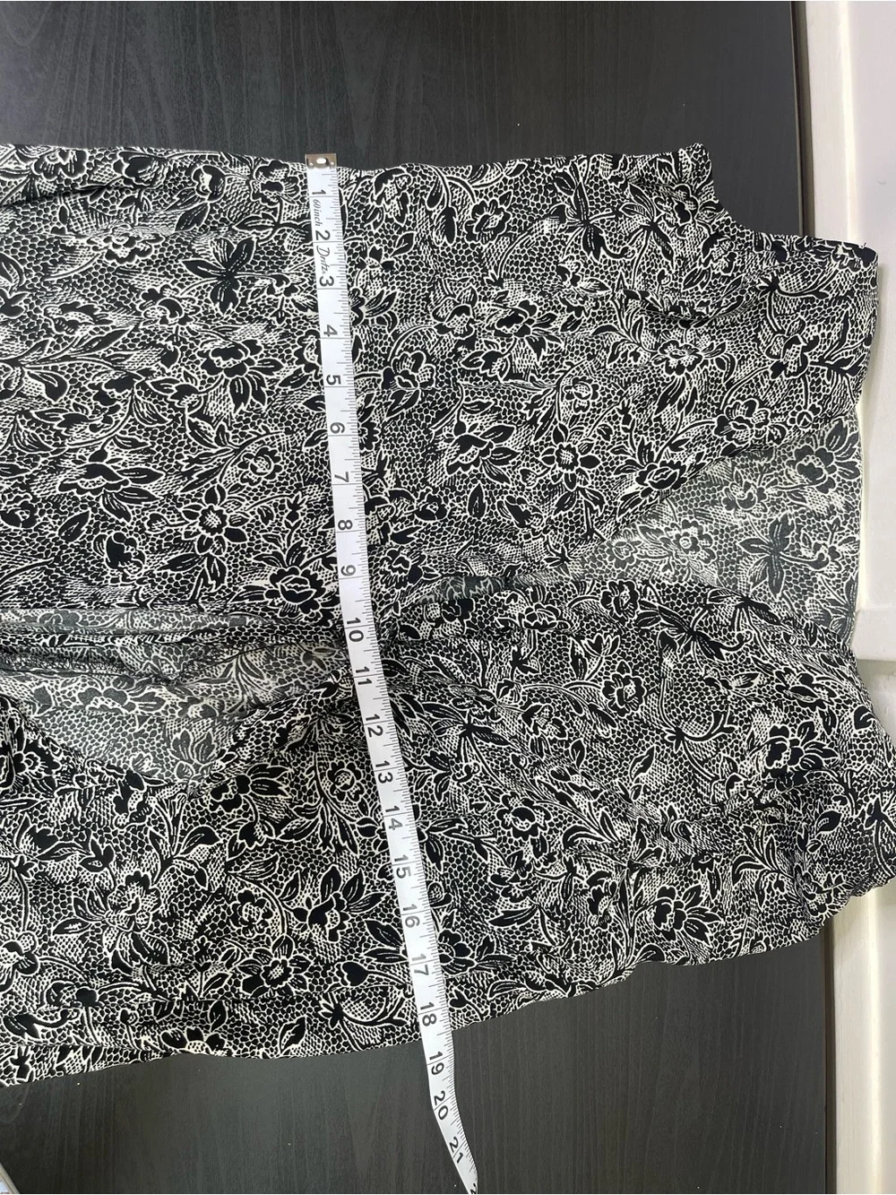 Abercrombie & Fitch Black White Paisley Floral High Low Wrap Maxi Dress Size M